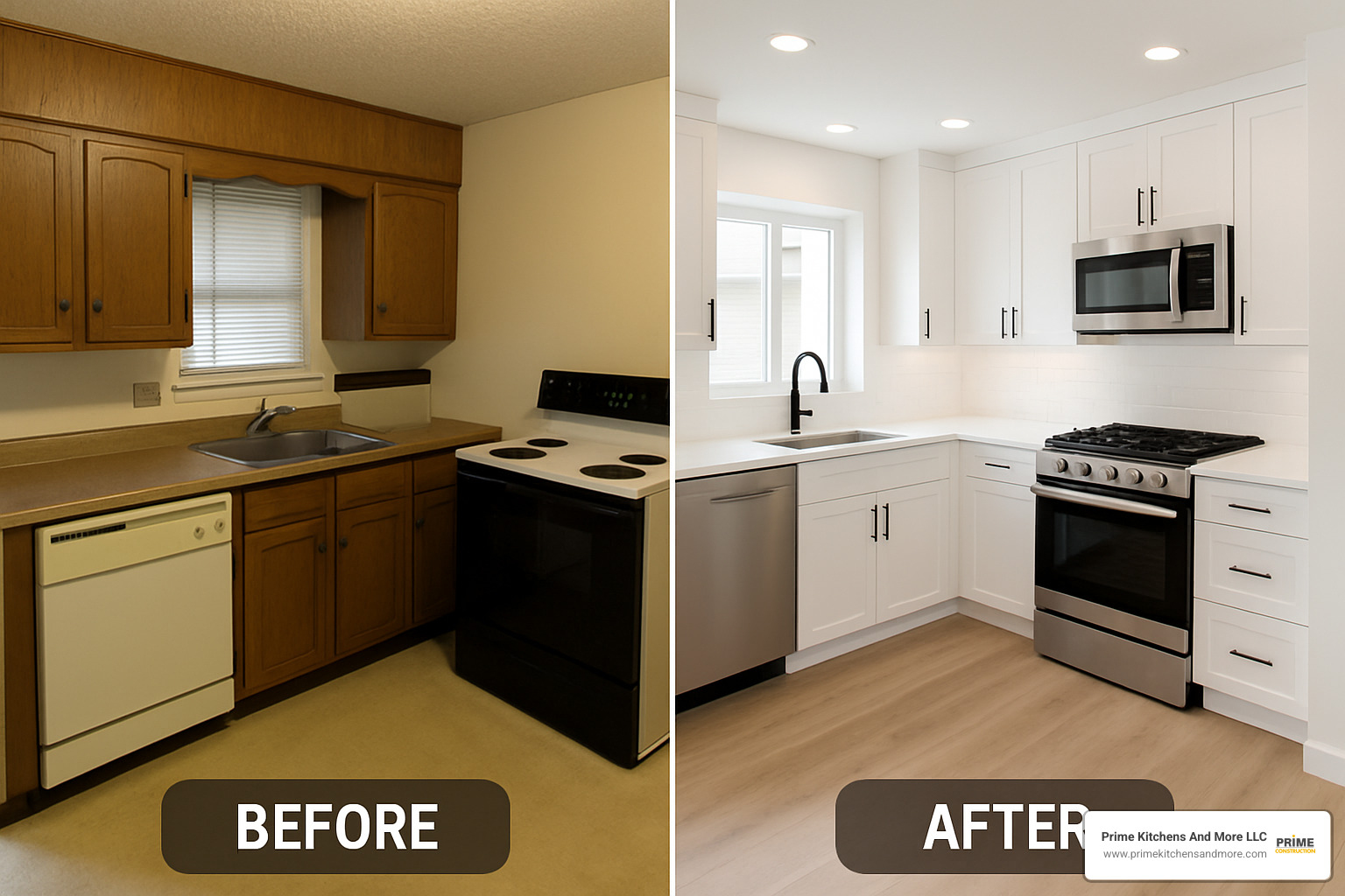 kitchen remodel before after